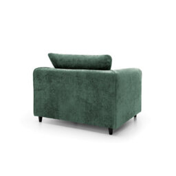 Abakus Direct Harriet Crushed Chenille Armchair Chair In Rifle Green - thumbnail 4