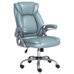 Executive Office Chair With Flip-Up Armrests,  Comfy Ergonomic Computer Chair With Tilt Function For Home Office Working Setup - thumbnail 1