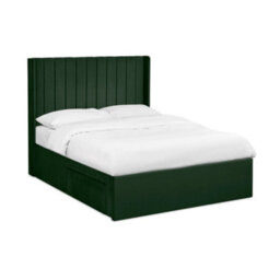 Oakham Coral Bottle Green Dual Storage Door Bed -  Double (135Cm) - thumbnail 2