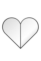 Mirroroutlet The Corde Black Metal Framed Heart Shaped Mirror 180Cm X 180Cm - thumbnail 4