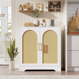 Sideboard Buffet Storage Cabinet Door Shelf Coffee Bar Console Table - thumbnail 1
