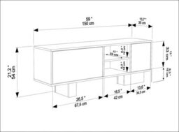 "Decorotika Monaco Tv Stand For Tvs Up To 50""" - thumbnail 6