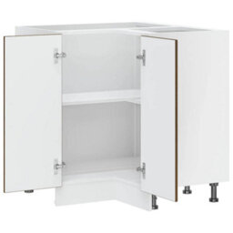 Berkfield Kitchen Corner Base Cabinet Kalmar Brown Oak Engineered Wood - thumbnail 5