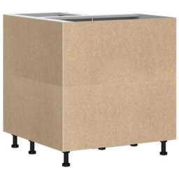 Berkfield Kitchen Corner Base Cabinet Kalmar Brown Oak Engineered Wood - thumbnail 7