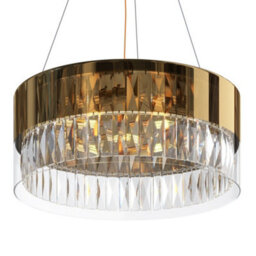 Luminosa Lighting Luminosa Wonderland Modern Cylindrical Pendant Ceiling Light Gold - thumbnail 3