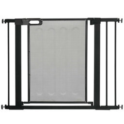 PawHut Pressure Fit Safety Gate For Doors, Dog Gate W/ Auto Close, 75-103 Cm - Black - thumbnail 2