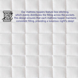 Glamhaus Luxury Mattress Topper Cushioned Cotton Bed Topper Anti Allergy - thumbnail 7