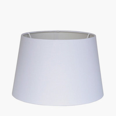 Pacific Lifestyle 35Cm White Tapered Poly Cotton Lampshade For Table Lamps And Floor Lamps - image 1