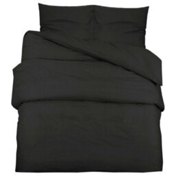 Walplus Duvet Cover Set Black 135X200 Cm Light-Weight Microfiber - thumbnail 2