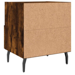 Berkfield Modern Bedside Cabinets 2 Pcs Smoked Oak 40X35X47.5 Cm Engineered Wood - thumbnail 9