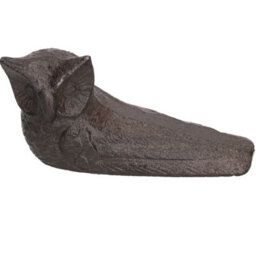 AB Tools Owl Door Stop Cast Iron Doorstop Stopper Wedge Animal House Decoration Bird - thumbnail 1