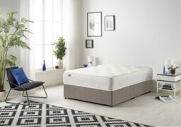 Somnior Beds Somnior Tweed Coffee Memory Foam Divan Bed With Mattress - Small Single - thumbnail 1