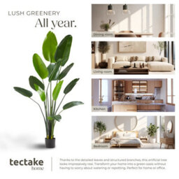 Tectake Artificial Bird Of Paradise Tree Tropic, Lifelike 180 Cm - thumbnail 7