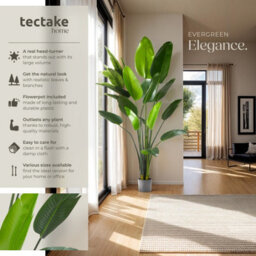 Tectake Artificial Bird Of Paradise Tree Tropic, Lifelike 180 Cm - thumbnail 2