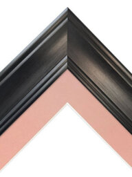 Frames By Post Scandi Black Frame With Pink Mount For Image Size 14 X 8 Inch - thumbnail 3