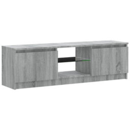 Berkfield Tv Cabinet With Led Lights Grey Sonoma 120X30X35.5 Cm - thumbnail 8