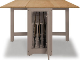 Mews Corona Grey Butterfly Dining Set Santos 4 Seat Folding Drop Leaf Table Solid Mexican Pine - thumbnail 8