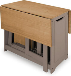 Mews Corona Grey Butterfly Dining Set Santos 4 Seat Folding Drop Leaf Table Solid Mexican Pine - thumbnail 9