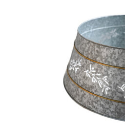 Ivyline Galvanised Cut Out Mistletoe Tree Skirt D67Cm H25Cm - thumbnail 2