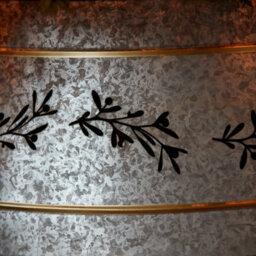 Ivyline Galvanised Cut Out Mistletoe Tree Skirt D67Cm H25Cm - thumbnail 3