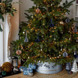 Ivyline Galvanised Cut Out Mistletoe Tree Skirt D67Cm H25Cm - thumbnail 4