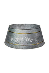 Ivyline Galvanised Cut Out Mistletoe Tree Skirt D67Cm H25Cm - thumbnail 1