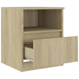 Berkfield Bed Cabinets 2 Pcs Sonoma Oak 40X40X50 Cm Engineered Wood - thumbnail 6