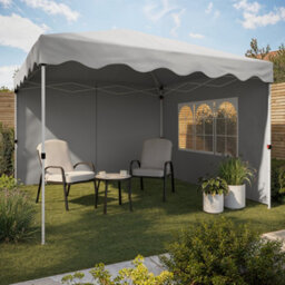 Evodia Drizzle Pop Up Square Gazebo Tent (H) 2.55M (W) 2.95M - thumbnail 1