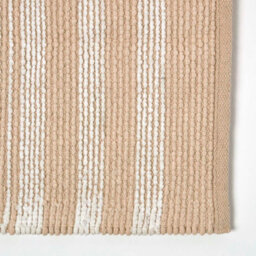 Homescapes Beige Chenille Stripe Bath Mat 100% Cotton, 50 X 80 Cm - thumbnail 4