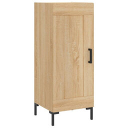 Berkfield Highboard Sonoma Oak 34.5X34X180 Cm Engineered Wood - thumbnail 7
