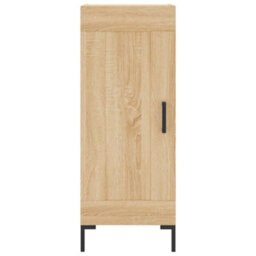 Berkfield Highboard Sonoma Oak 34.5X34X180 Cm Engineered Wood - thumbnail 8