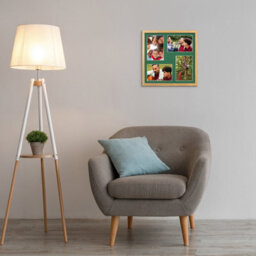 AK Frames 12X12 Oak Sleek Multi Photo Frame With Emerald Mount - Holds 4 Apertures (4X) 6X4 Photos - thumbnail 3