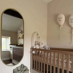Jōbū Jobu Home - Emi, Gold Metal Runway Oval Mirror - 120Cm X 40Cm - thumbnail 6