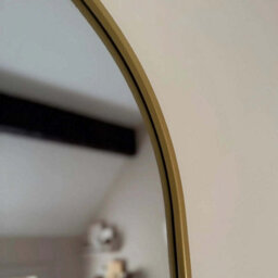 Jōbū Jobu Home - Emi, Gold Metal Runway Oval Mirror - 120Cm X 40Cm - thumbnail 7