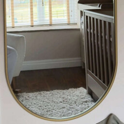 Jōbū Jobu Home - Emi, Gold Metal Runway Oval Mirror - 120Cm X 40Cm - thumbnail 8