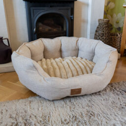 All Pond Solutions Allpetsolutions Alfie Premium Luxury Dog Bed Ivory Cream - S/m/xl - thumbnail 6