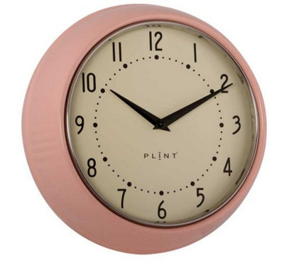 GM Garden & Home Clocks - Metal/glass - L23 X W7 X H23 Cm - Rose Pink