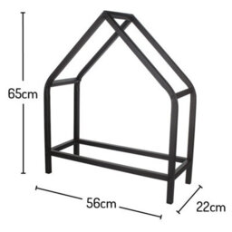 Valiant Fireside Log Storage House Rack For Wood, Kindling And Paper - thumbnail 2