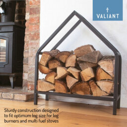 Valiant Fireside Log Storage House Rack For Wood, Kindling And Paper - thumbnail 8