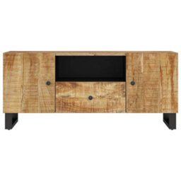 Berkfield Tv Cabinet 105X33.5X46 Cm Solid Wood Mango&engineered Wood - thumbnail 4
