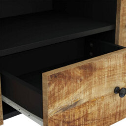 Berkfield Tv Cabinet 105X33.5X46 Cm Solid Wood Mango&engineered Wood - thumbnail 7