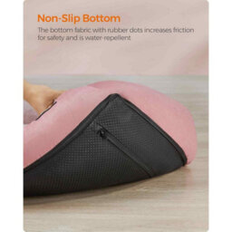 Washable Linen Look Pet Bed With Raised Edges And Non-Slip Base, Dog Sofa Bed, Jelly Pink - thumbnail 5