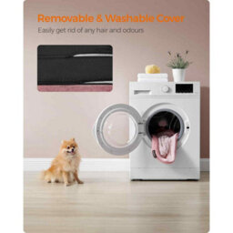 Washable Linen Look Pet Bed With Raised Edges And Non-Slip Base, Dog Sofa Bed, Jelly Pink - thumbnail 6