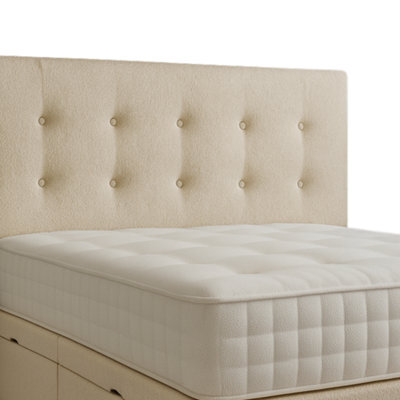 "Urban Textures Luxury 26"" High Eden Boucle Upholstered Bed Headboard - Cream" - image 1