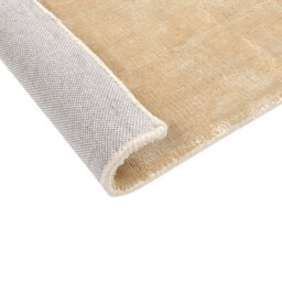 Beliani Golden Viscose Area Rug 80 X 150 Cm - Tufted Low Pile, Cotton Backing - thumbnail 4