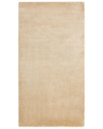 Beliani Golden Viscose Area Rug 80 X 150 Cm - Tufted Low Pile, Cotton Backing - thumbnail 1
