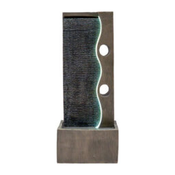 MonsterShop Outdoor Water Feature Garden Fountain Led Plug-In Pump Harmony Falls - thumbnail 1