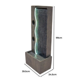 MonsterShop Outdoor Water Feature Garden Fountain Led Plug-In Pump Harmony Falls - thumbnail 5