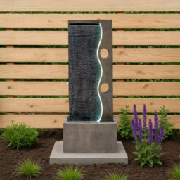 MonsterShop Outdoor Water Feature Garden Fountain Led Plug-In Pump Harmony Falls - thumbnail 4
