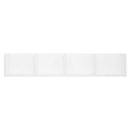 Homcom Wooden Wall-Mounted Storage Media Display Shelf Center Rack, White - thumbnail 7